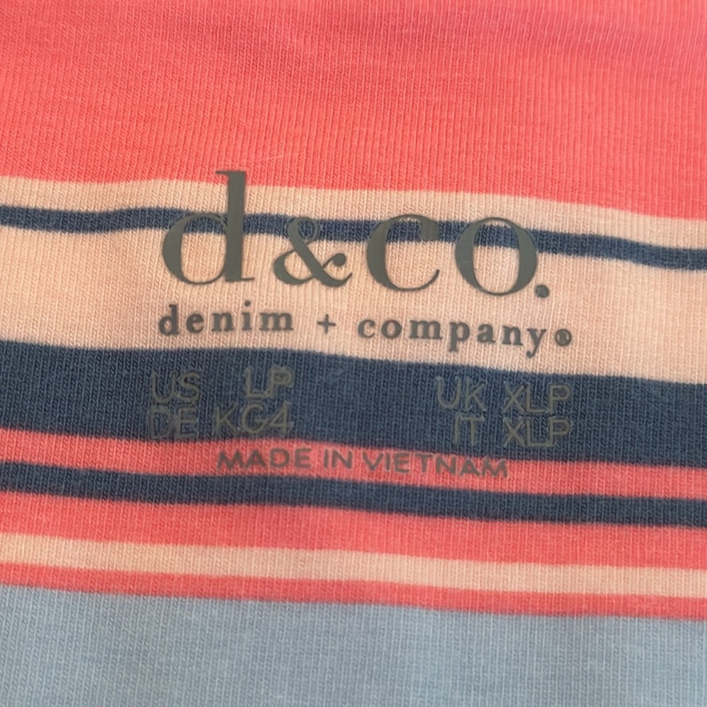 Denim&Co Striped Swing Tunic Jersey Top - Picture 7 of 13